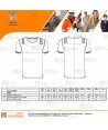 Camiseta ignífuga con tejido elástico y cintas segmentadas