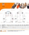 Polo ignífugo con tejido elástico y protección química