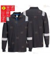 Polo ignífugo con tejido elástico y protección química