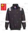 Sudadera ignífuga con tejido elástico y cintas segmentadas