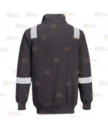 Sudadera ignífuga con tejido elástico y cintas segmentadas