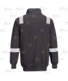 Sudadera ignífuga con tejido elástico y cintas segmentadas