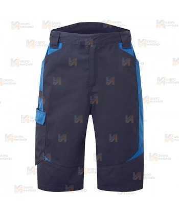 Bermudas bicolor, bielásticas para lavado industrial