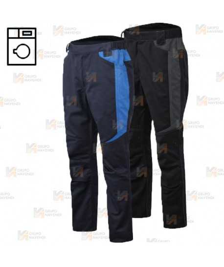 Pantalón bicolor, bielástico para lavado industrial