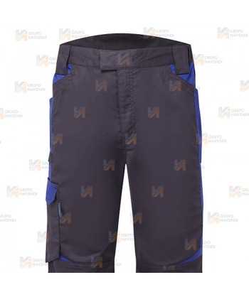 Pantalón bicolor, bielástico para lavado industrial