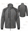 Chaqueta softshell WX2 con materiales ecológicos color gris oscuro