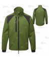 Chaqueta softshell WX2 con materiales ecológicos color verde oliva