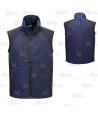 Chaleco softshell WX2 con materiales ecológicos color azul marino