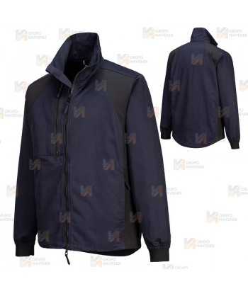 Chaqueta elástica de trabajo WX2 Stretch con materiales ecológicos color azul marino