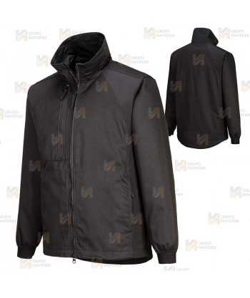 Chaqueta elástica de trabajo WX2 Stretch con materiales ecológicos color negro