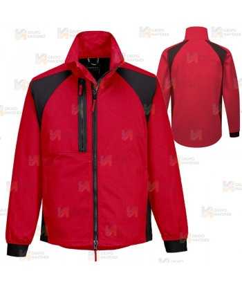 Chaqueta elástica de trabajo WX2 Stretch con materiales ecológicos color rojo