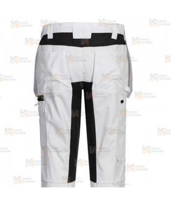 Pantalón de trabajo con refuerzos WX2 con materiales ecológicos en color blanco