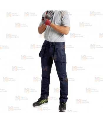 Pantalón de trabajo con refuerzos WX2 con materiales ecológicos en color azul marino