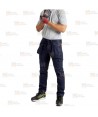 Pantalón de trabajo con refuerzos WX2 con materiales ecológicos en color azul marino