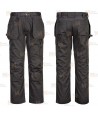Pantalón de trabajo con refuerzos WX2 con materiales ecológicos en color negro