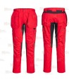 Pantalón de trabajo con refuerzos WX2 con materiales ecológicos en color rojo