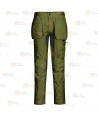 Pantalón de trabajo con refuerzos WX2 con materiales ecológicos en color verde oliva