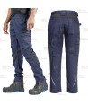 Pantalón de trabajo con refuerzos WX2 con materiales ecológicos color azul marino