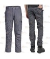 Pantalón de trabajo con refuerzos WX2 con materiales ecológicos color gris