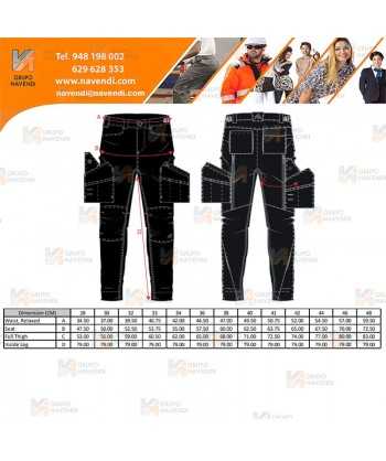 Pantalón de trabajo con refuerzos WX2 con materiales ecológicos