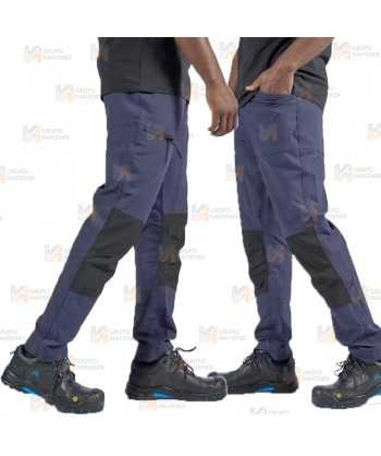 Pantalón de trabajo muy ligeros WX2 con materiales ecológicos color marino