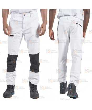 Pantalón de trabajo muy ligeros WX2 con materiales ecológicos color blanco