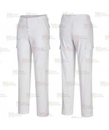 Pantalón de trabajo, ecológicos, multibolsillos y elásticos Strech para mujer