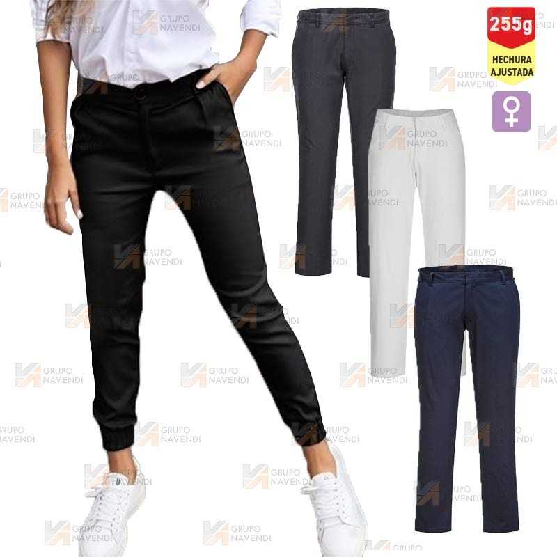 Pantalón de trabajo, ecológicos, elásticos Strech Slim para mujer