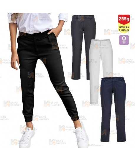 Pantalón de trabajo, ecológicos, elásticos Strech Slim para mujer