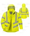 Parka de alta visibilidad acolchada para mujer