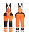 Peto impermeable de alta visibilidad, con forro y refuerzos