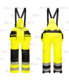 Peto impermeable de alta visibilidad, con forro y refuerzos