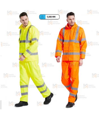 Traje de agua alta visibilidad monocolor clase 3