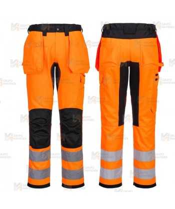 Pantalón, bicolor con tejido ecológico y elástico en alta visibilidad