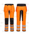 Pantalón, bicolor con tejido ecológico y elástico en alta visibilidad