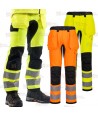 Pantalón, bicolor con tejido ecológico y elástico en alta visibilidad
