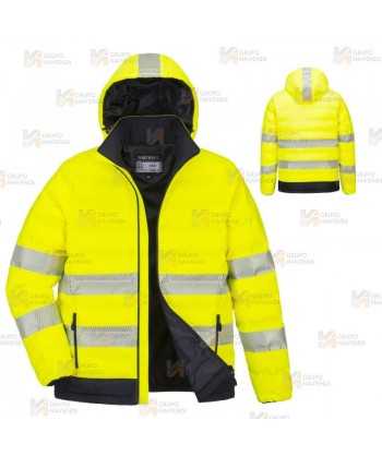 Chaqueta calefactada bicolor en alta visibilidad