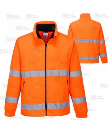 Chaqueta polar de alta visibilidad con membrana impermeable y transpirable