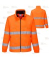 Chaqueta polar de alta visibilidad con membrana impermeable y transpirable