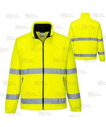 Chaqueta polar de alta visibilidad con membrana impermeable y transpirable