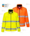 Chaqueta polar de alta visibilidad con membrana impermeable y transpirable