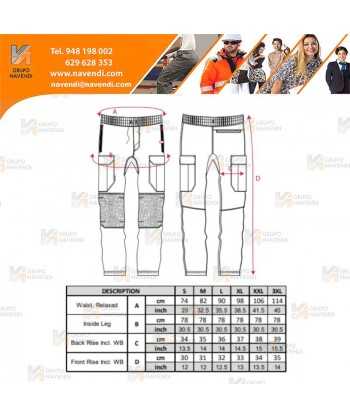 Pantalón Jogger de alta visibilidad con tejido elástico