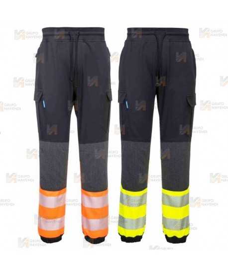Pantalón Jogger de alta visibilidad con tejido elástico