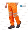 Pantalón impermeable y transpirable en naranja alta visibilidad