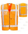 Chaleco ligero en naranja alta visibilidad
