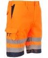 Pantalón bermuda bicolor marino/ naranja A.V. Portwest E043