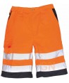 Pantalón bermuda muy ligero, bicolor alta visibilidad
