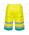 Pantalón bermuda muy ligero, bicolor alta visibilidad