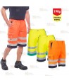 Pantalón bermuda muy ligero, bicolor alta visibilidad
