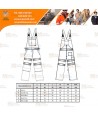 Peto en naranja alta visibilidad clase 2 con cintas reflectantes
